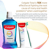 Colgate Total aliento fresco tras cada cepillado.