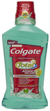 Colgate Total Pro-Shield Enjuague Bucal Menta, uso diario para aliento fresco.