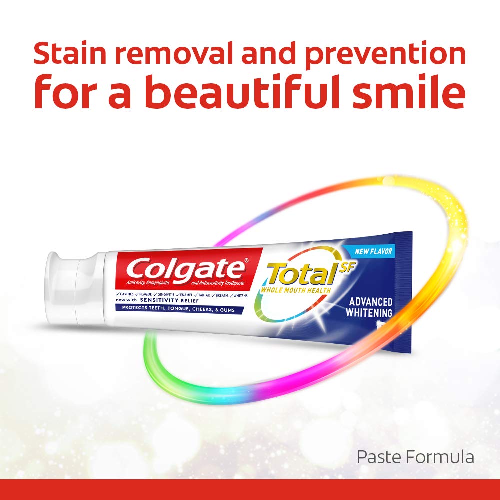 Textura cremosa de Colgate Total, aroma fresco.