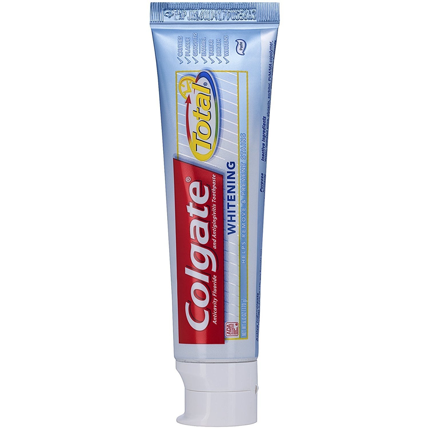 Colgate Total Blanqueadora, tubo 3 en formato 6 oz para uso diario