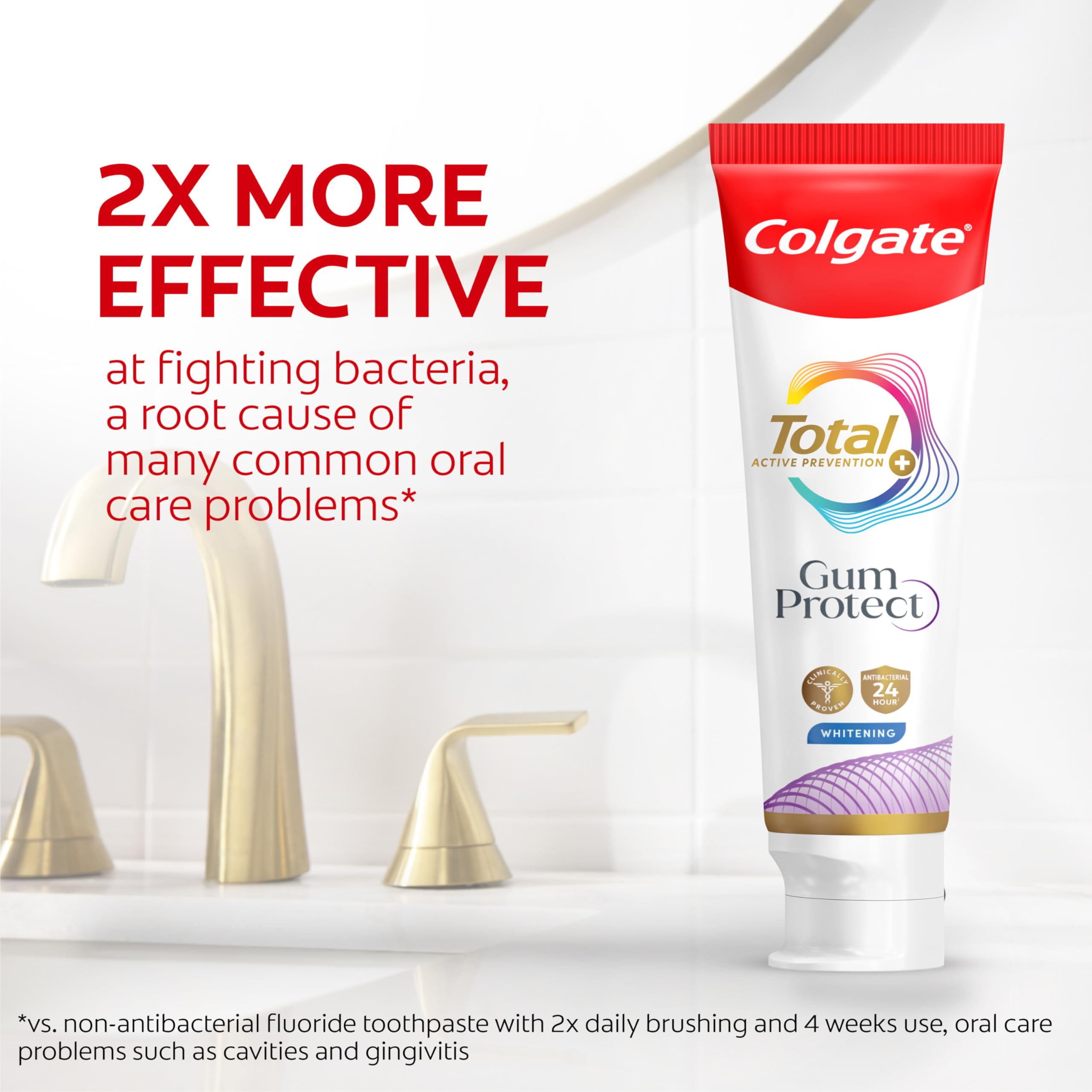 Colgate Total Cepillado Diario: rutina diaria para encías saludables.
