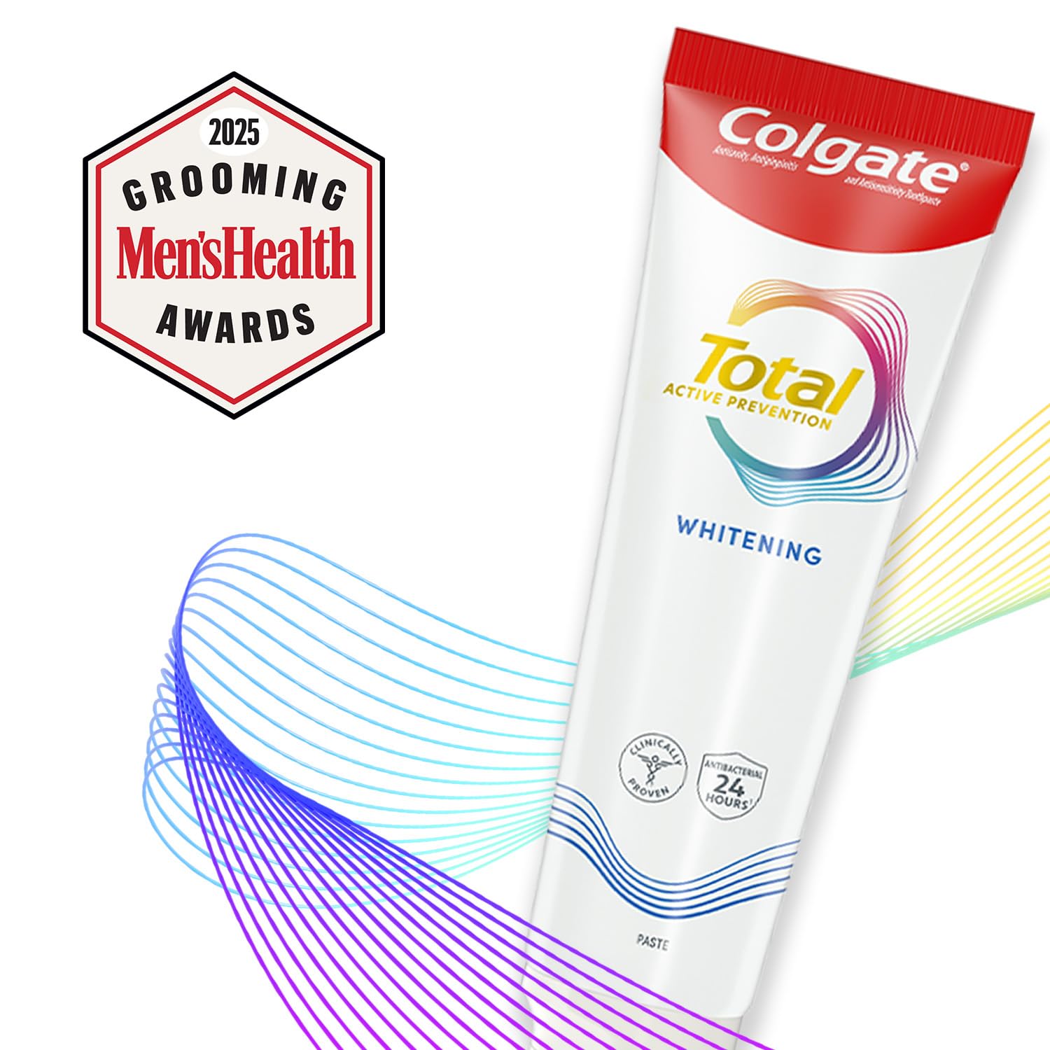 Colgate Total crema dental alivio de sensibilidad para mayor confort al cepillarse.