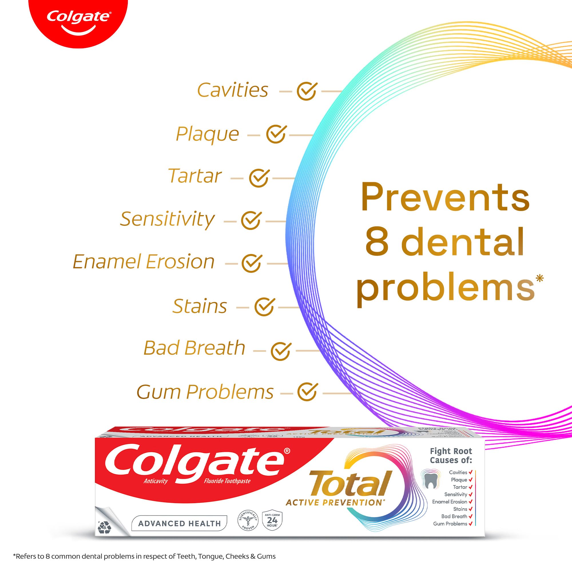 Colgate Total-cuidado-total-dientes-encías para salud bucal integral