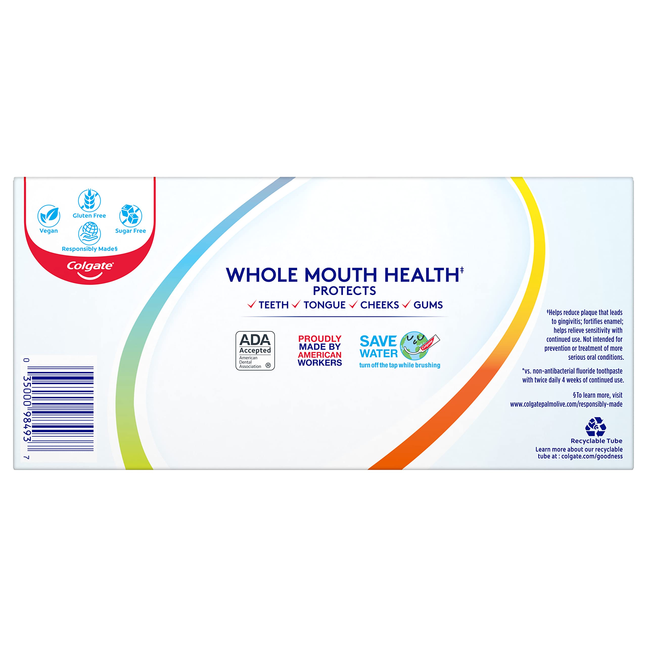 Colgate Total dientes cepillado efectivo para higiene bucal completa.