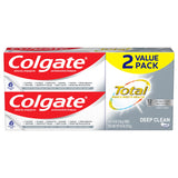 Colgate Total pasta dental tubo, limpieza profunda para dientes y encías.