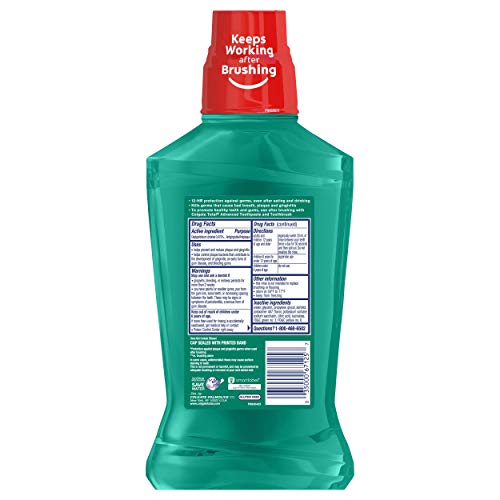Colgate Total Pro-Shield: sabor menta refrescante para el enjuague bucal.