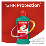 Colgate Total Pro-Shield: tapa ergonómica para un enjuague cómodo.