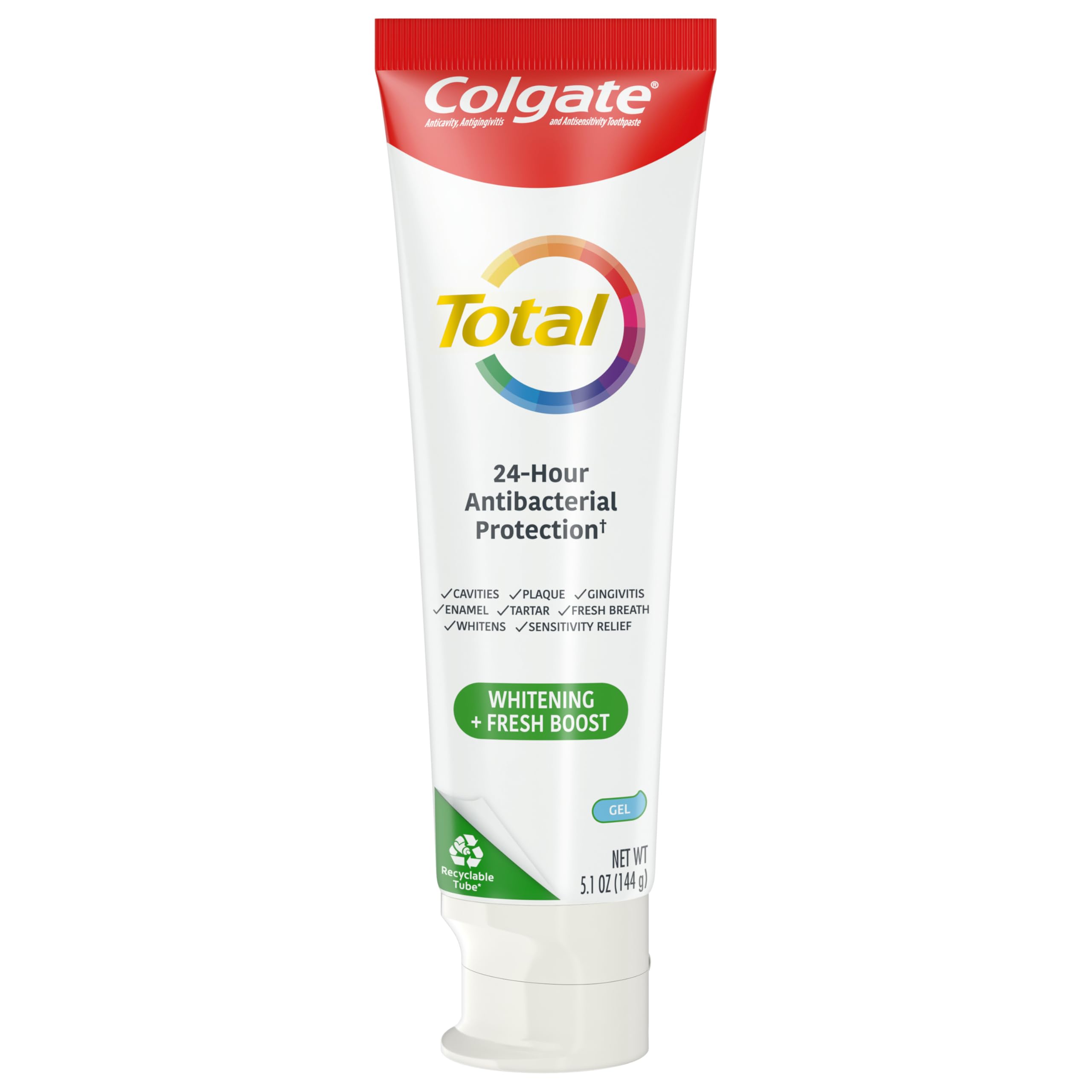 Colgate Total Respira Fresco, aliento duradero tras cepillado