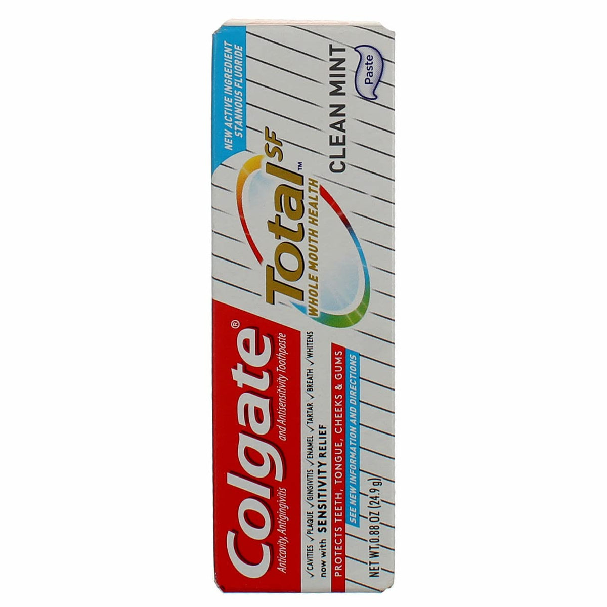Colgate Total: tubos de viaje para protección diaria contra caries y placa.