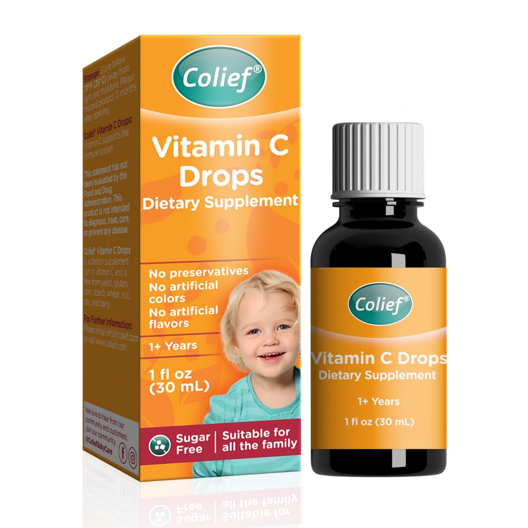 Colief Gotas de Vitamina C para Bebés: botella lista para dosis diaria