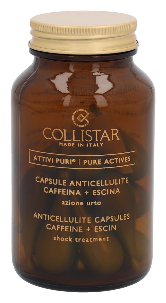 Collistar Capulas Puras Actives Anticelulitis, cafeína y escina para apoyo al drenaje.