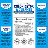 Colon Cleanser y Detox: cápsulas listas para consumo diario para regularidad