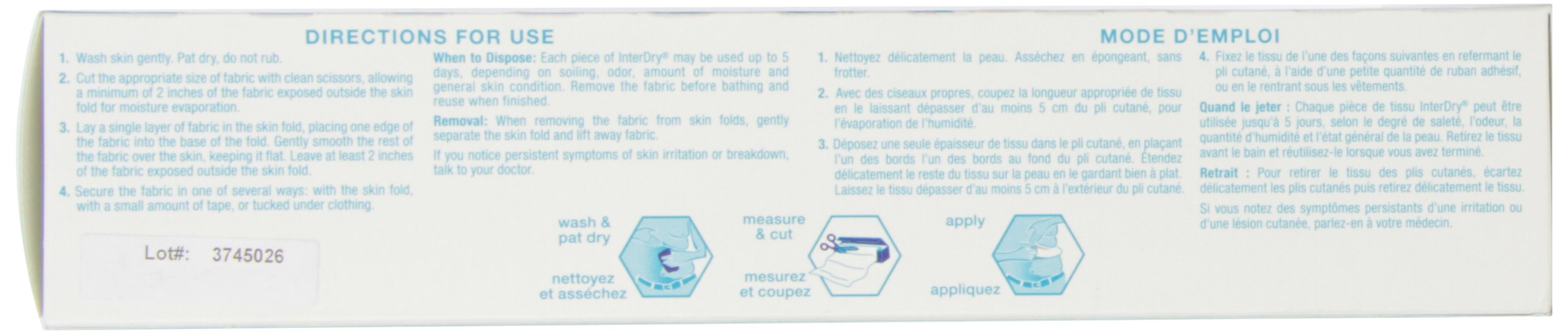 Coloplast Interdry AG rollo ayuda a mantener la humedad bajo control.