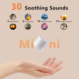 Color Noise Sleep Sound Machine: volumen ajustable a 32 niveles para adaptar tu ambiente.