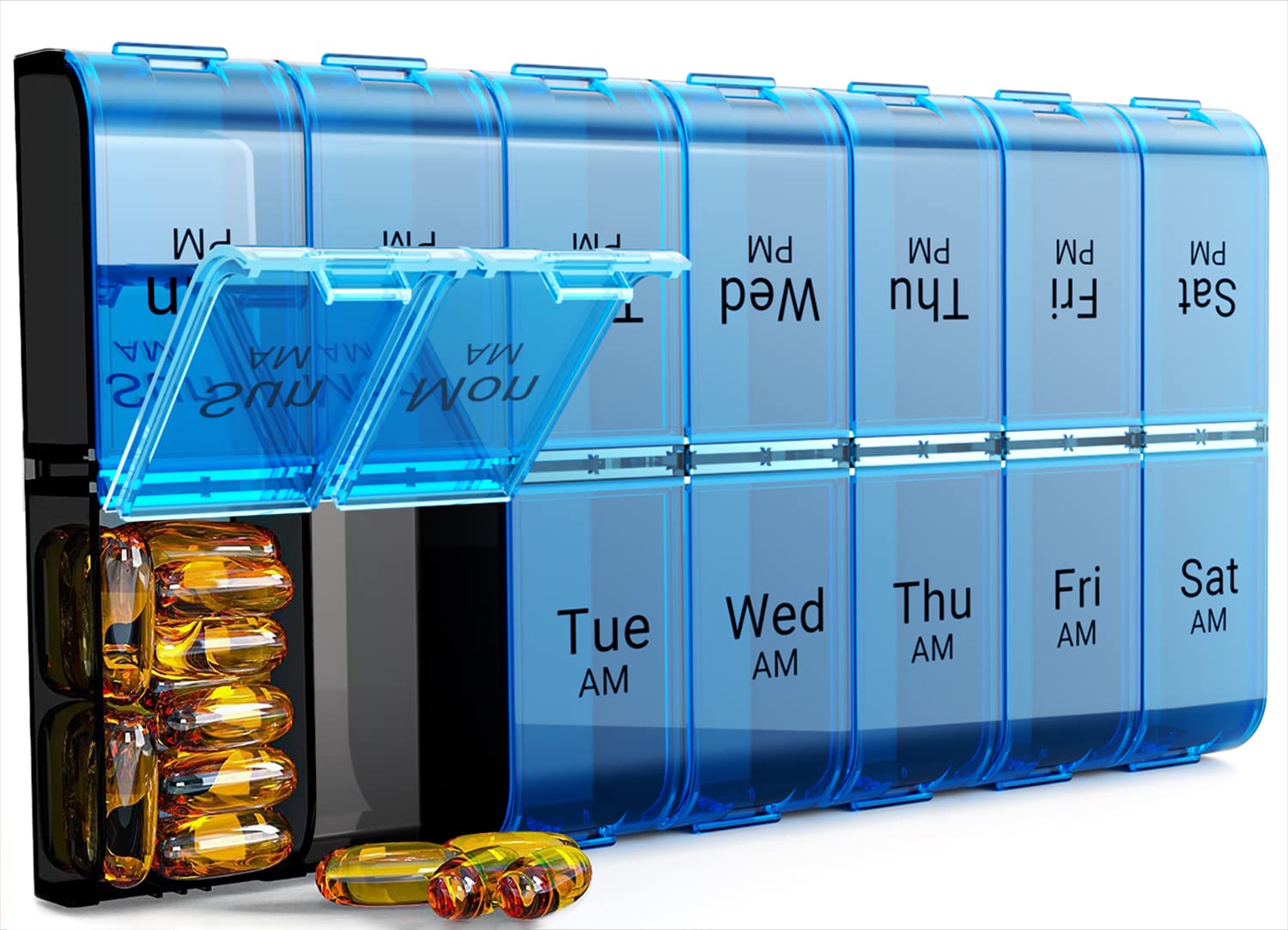 COLORWING organizador-pastillas-grande-amanecer: práctico para uso diario.
