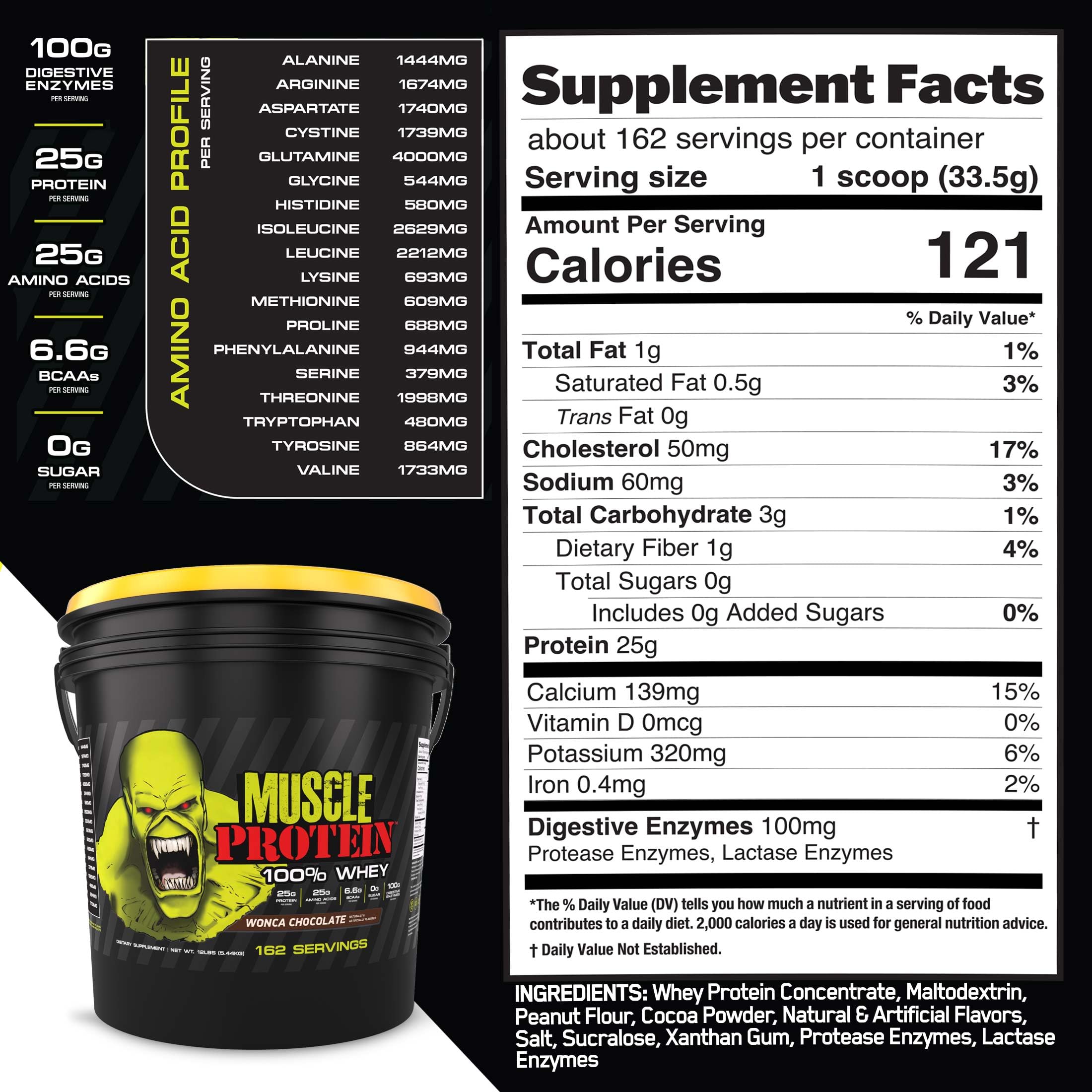 COLOSSAL LABS Etiqueta nutricional clara para seguimiento de nutrientes.