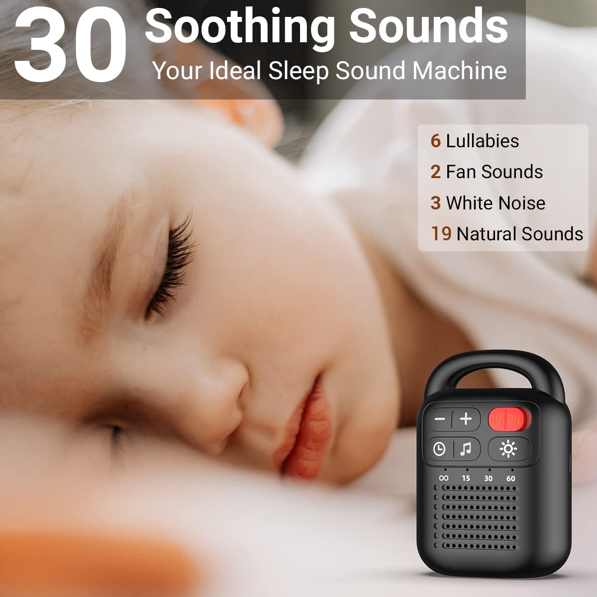 ColourNoise 30 sonidos relajantes brindan variedad para bebés, niños y adultos.