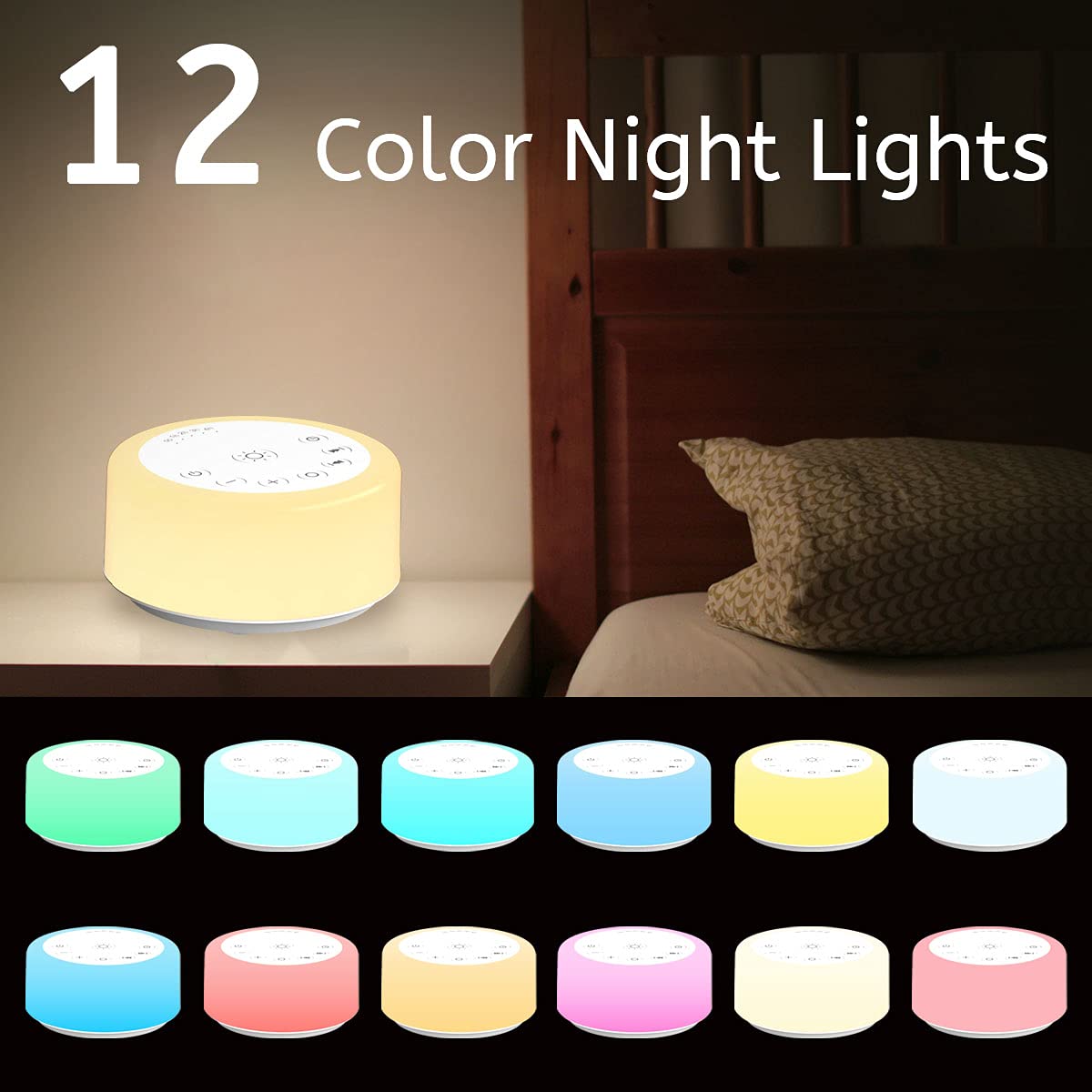 ColourNoise controles de brillo de 10 niveles para adaptar la iluminación al momento.