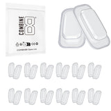 Combine8 almohadillas nasales blancas para gafas, confort duradero y ajuste estable.