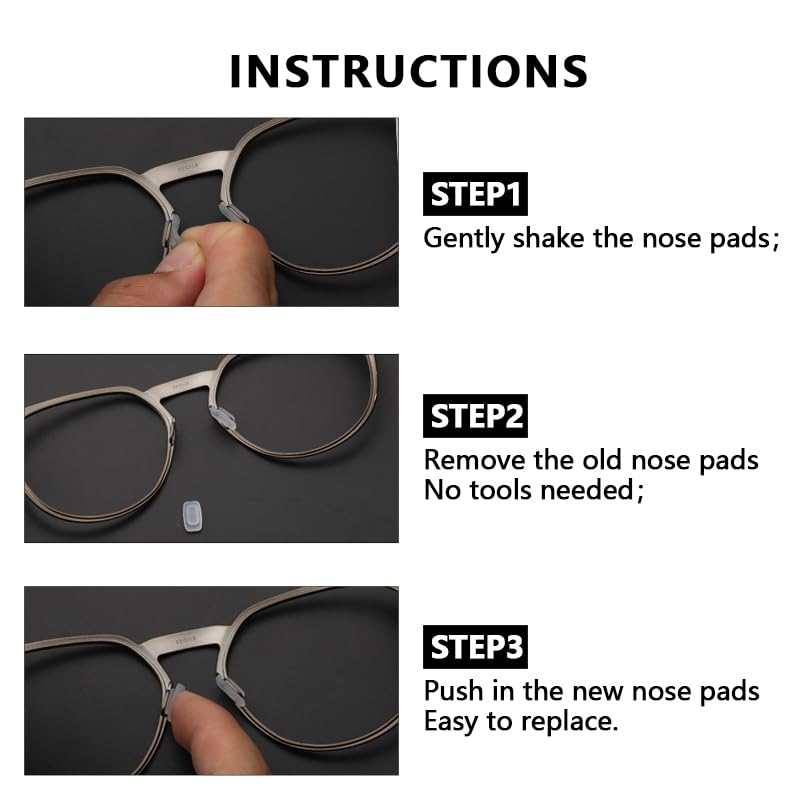 Combine8 almohadillas duraderas para gafas, soporte y vida útil prolongada.