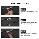Combine8 almohadillas duraderas para gafas, soporte y vida útil prolongada.