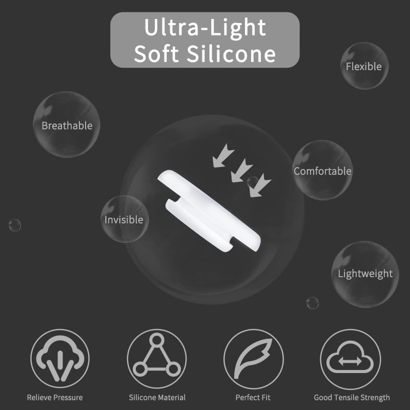 Combine8 almohadillas de silicona suave para gafas, antideslizante durante el uso.