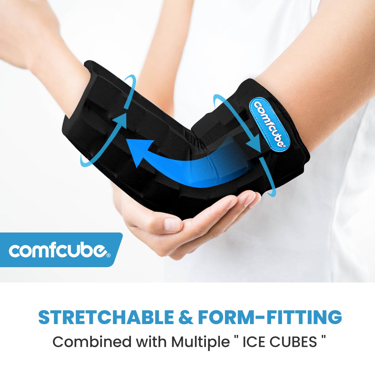Comfcube ajuste-360-codo: cobertura completa y compresion estable