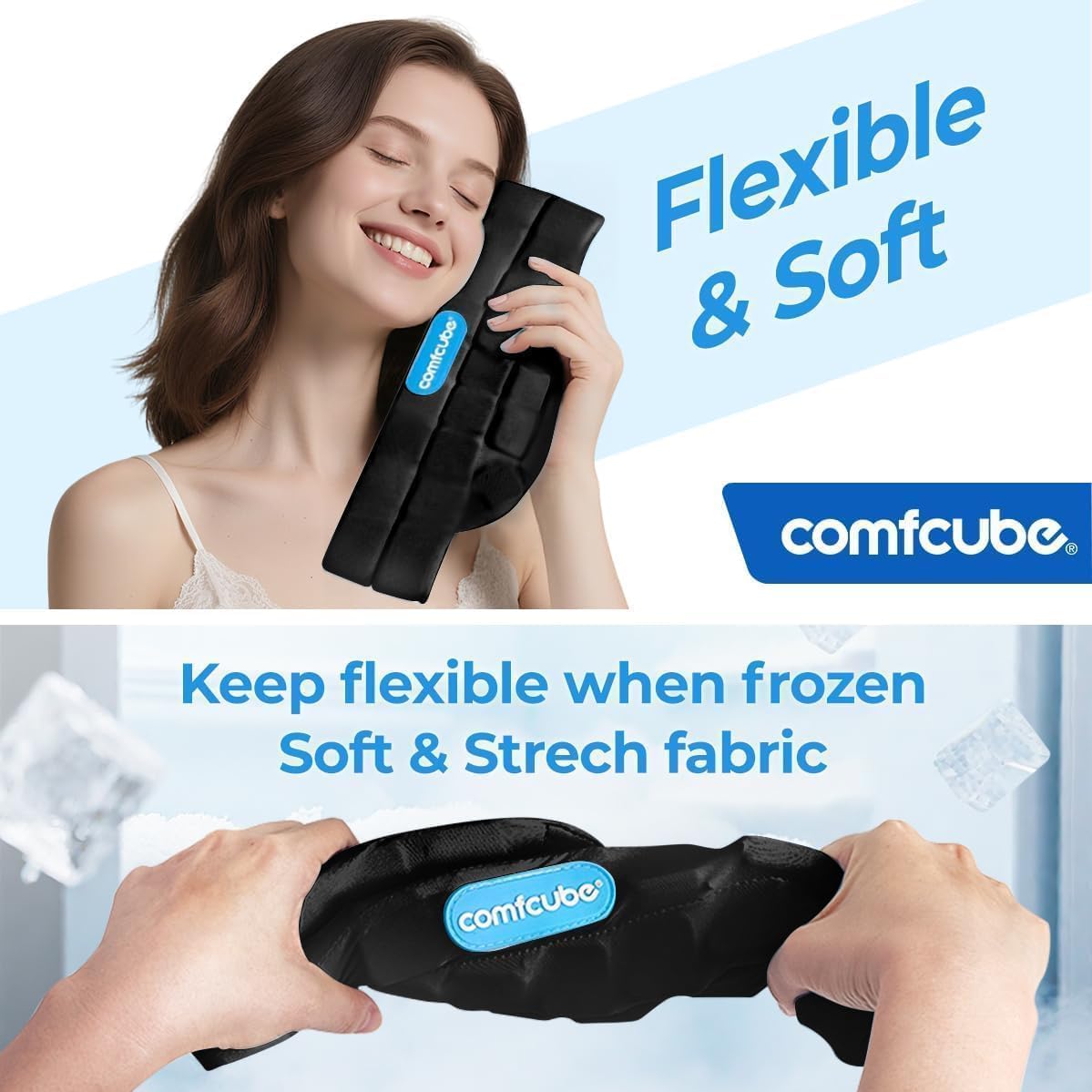 Comfcube cuello, ajuste con botones para sujeción segura durante el uso