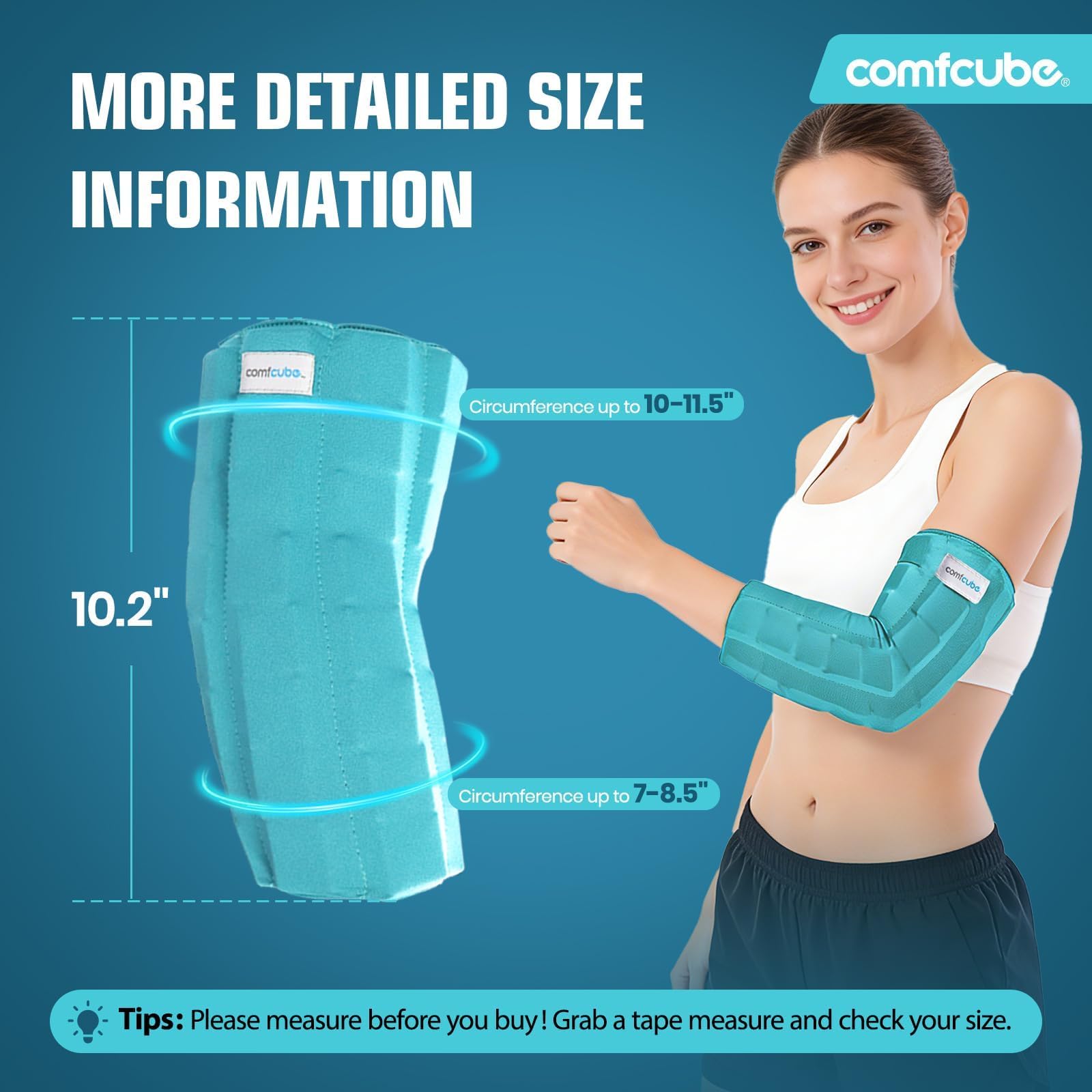 Comfcube codo-hielo: uso deportivo para recuperación tras entrenos.