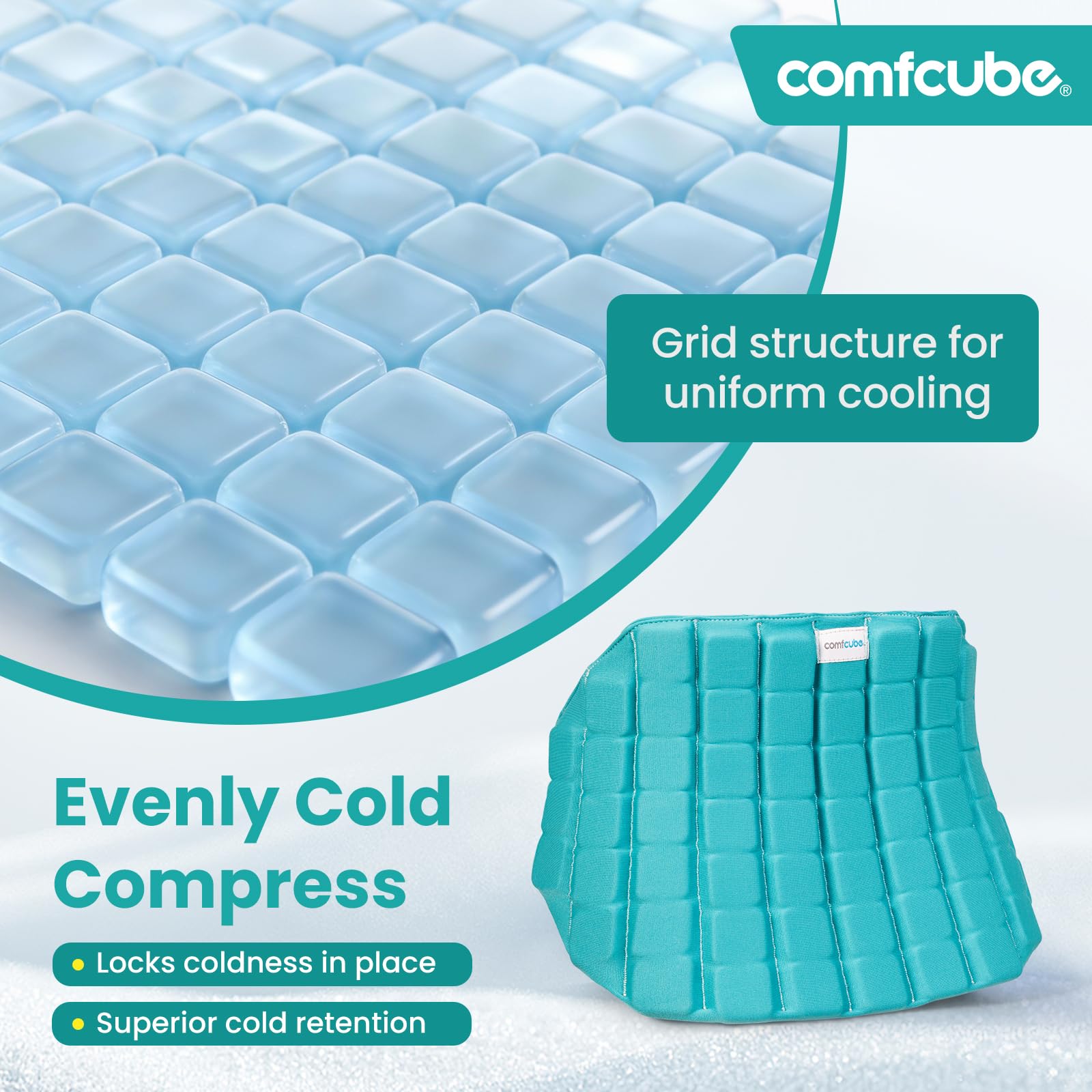 Comfcube: correas de ajuste que fijan la espalda para uso cómodo.