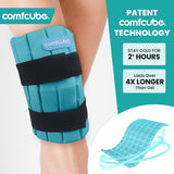 Comfcube correa-rodilla con dos bandas ofrece sujeción firme durante la terapia.