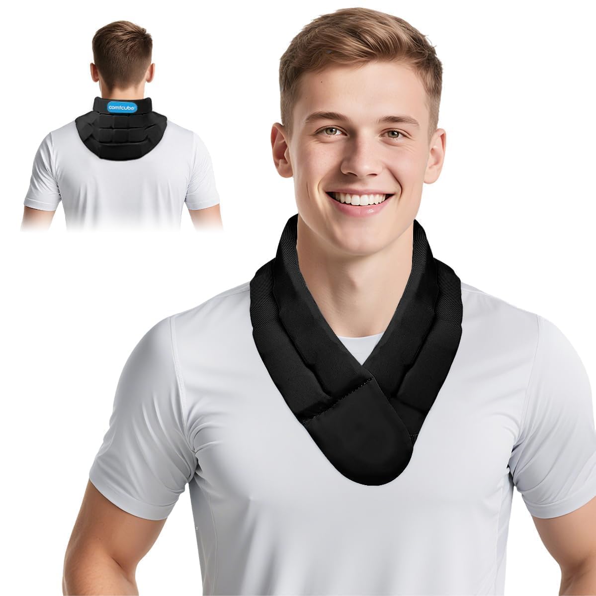 Comfcube cuello, almohadilla de hielo aplicada para enfriamiento inmediato