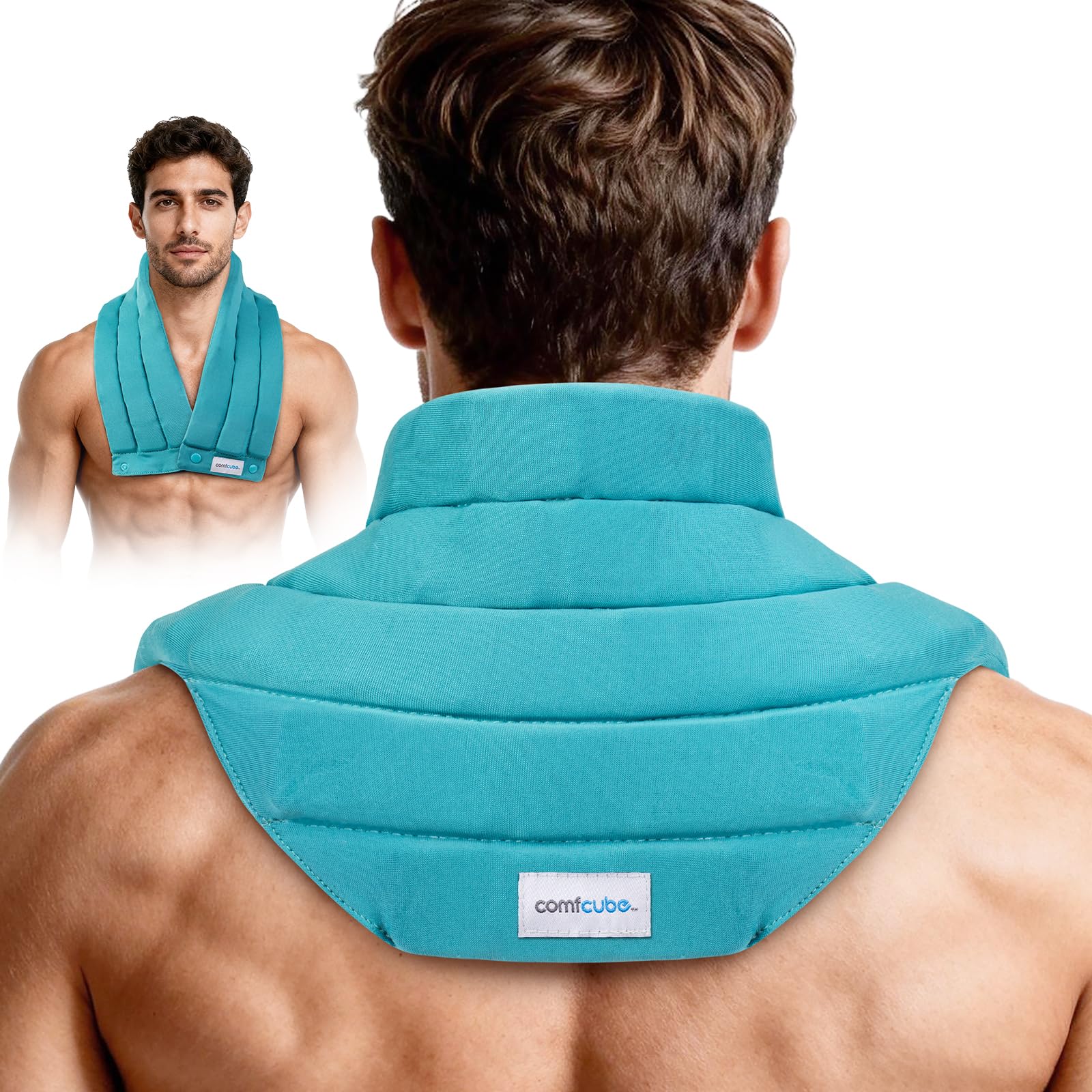 Comfcube: cuello con bolsa de hielo, enfriamiento prolongado para uso diario.
