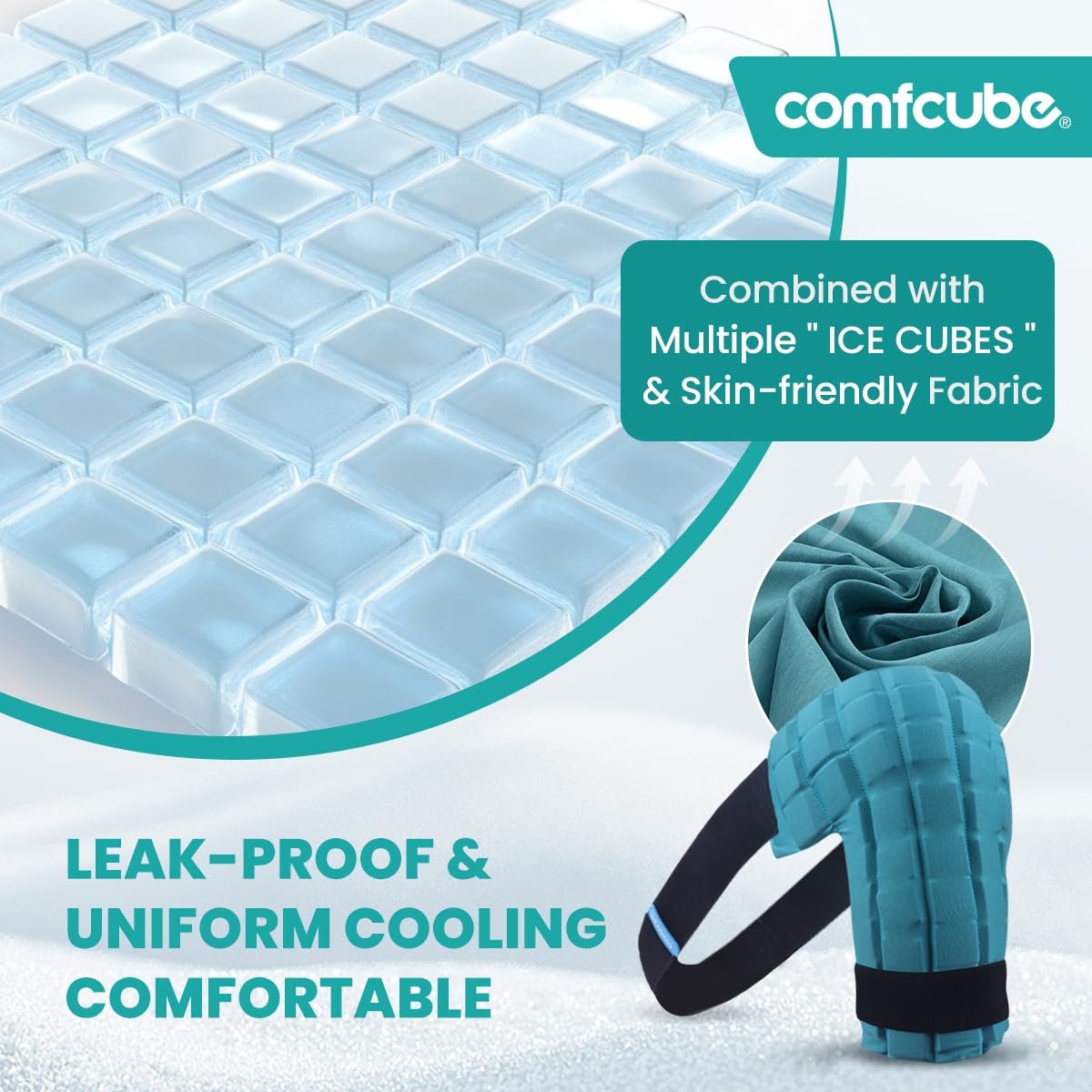 Materiales flexibles de Comfcube que se adaptan al contorno del hombro