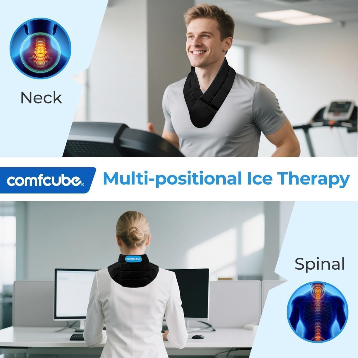 Comfcube cuello, enfriamiento uniforme que evita puntos de presión
