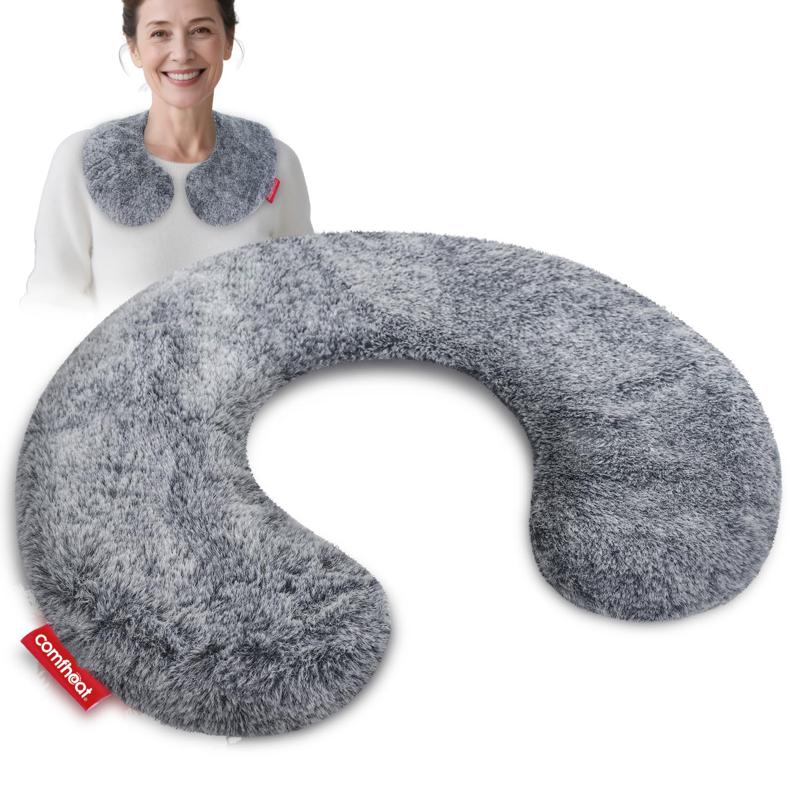 Comfheat almohada cuello lavanda caliente: alivio cálido en casa.