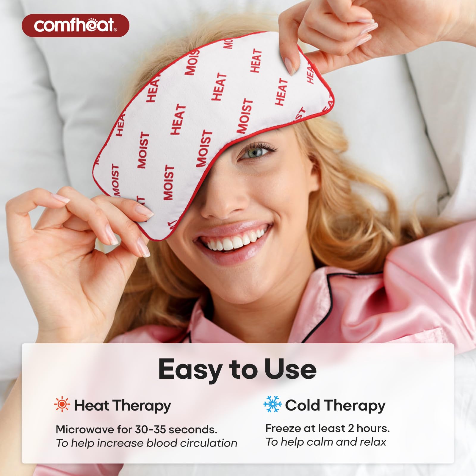 Comfheat almohada para dormir con bloqueo de luz suave