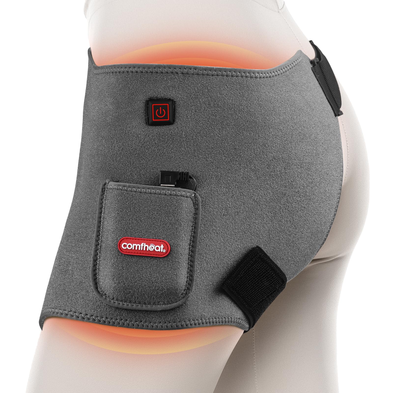 Comfheat almohadilla de cadera inalámbrica para calor cómodo