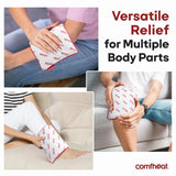 Comfheat: uso en cuello y hombros para descongestionar tensión y promover comodidad.
