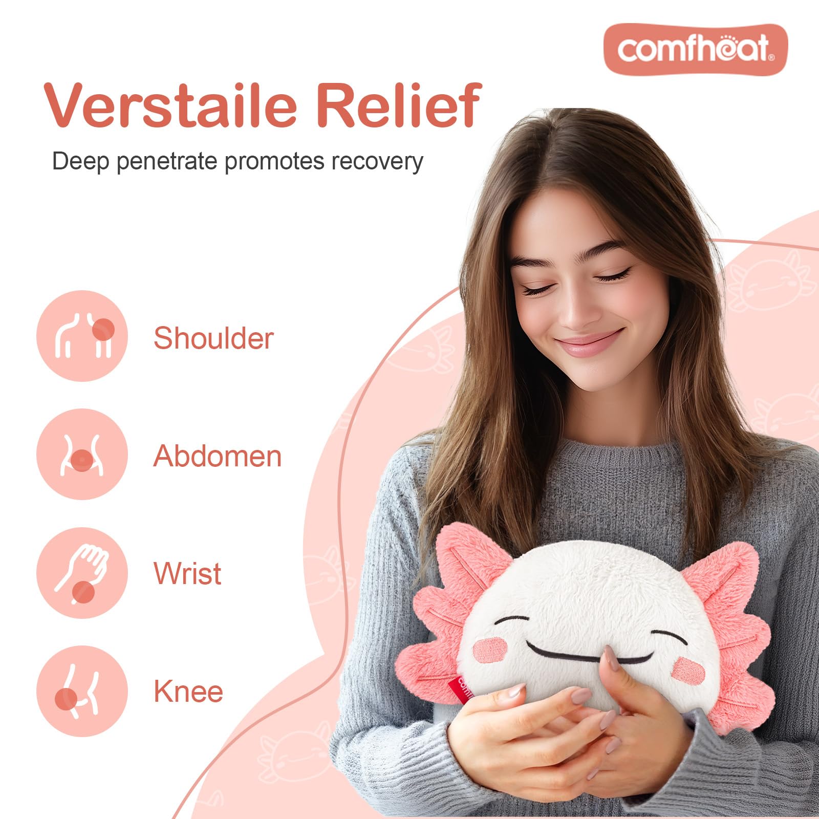 Diseño compacto y flexible de Comfheat Axolotl para calor uniforme.