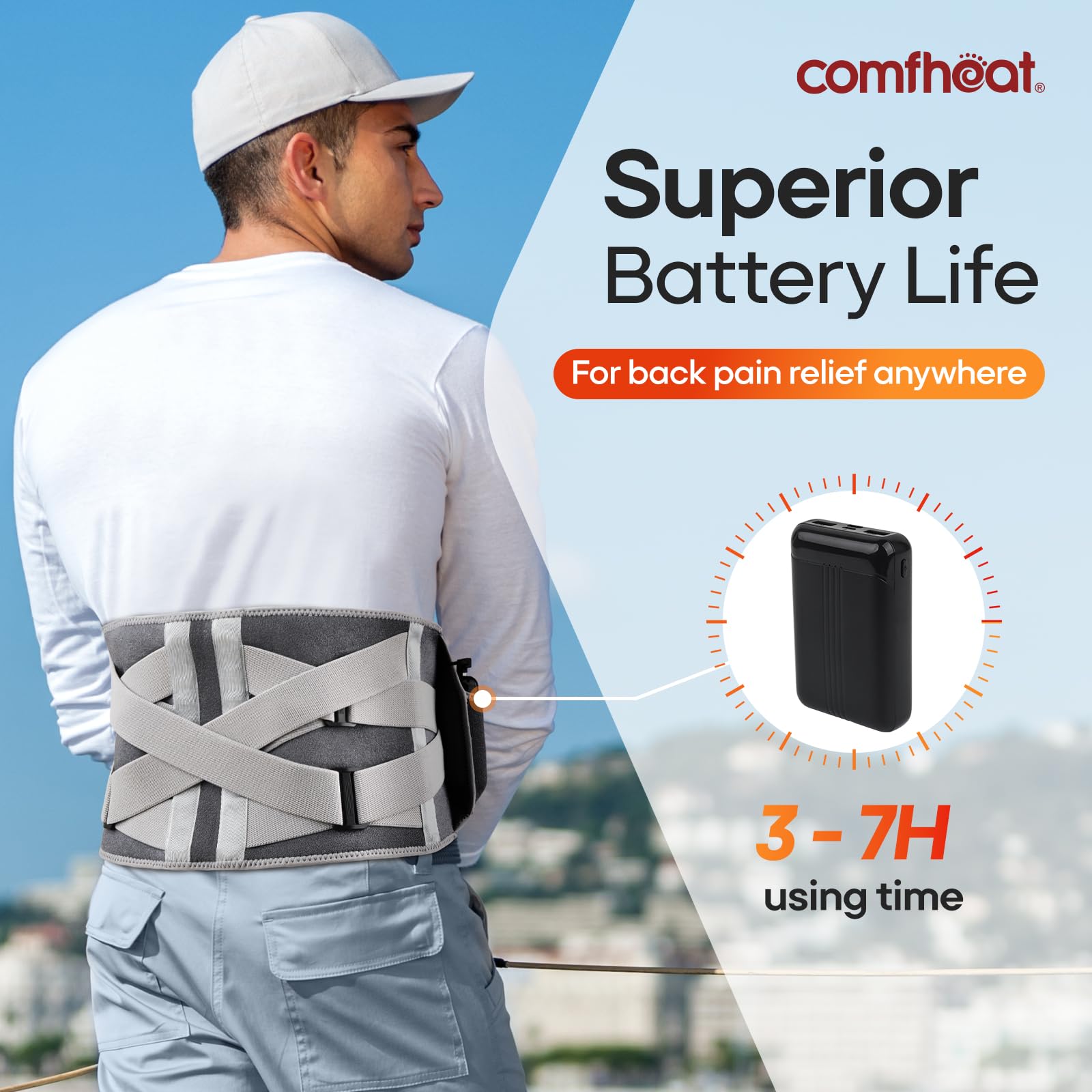 Batería de 10000mAh de comfheat para uso portátil sin enchufe