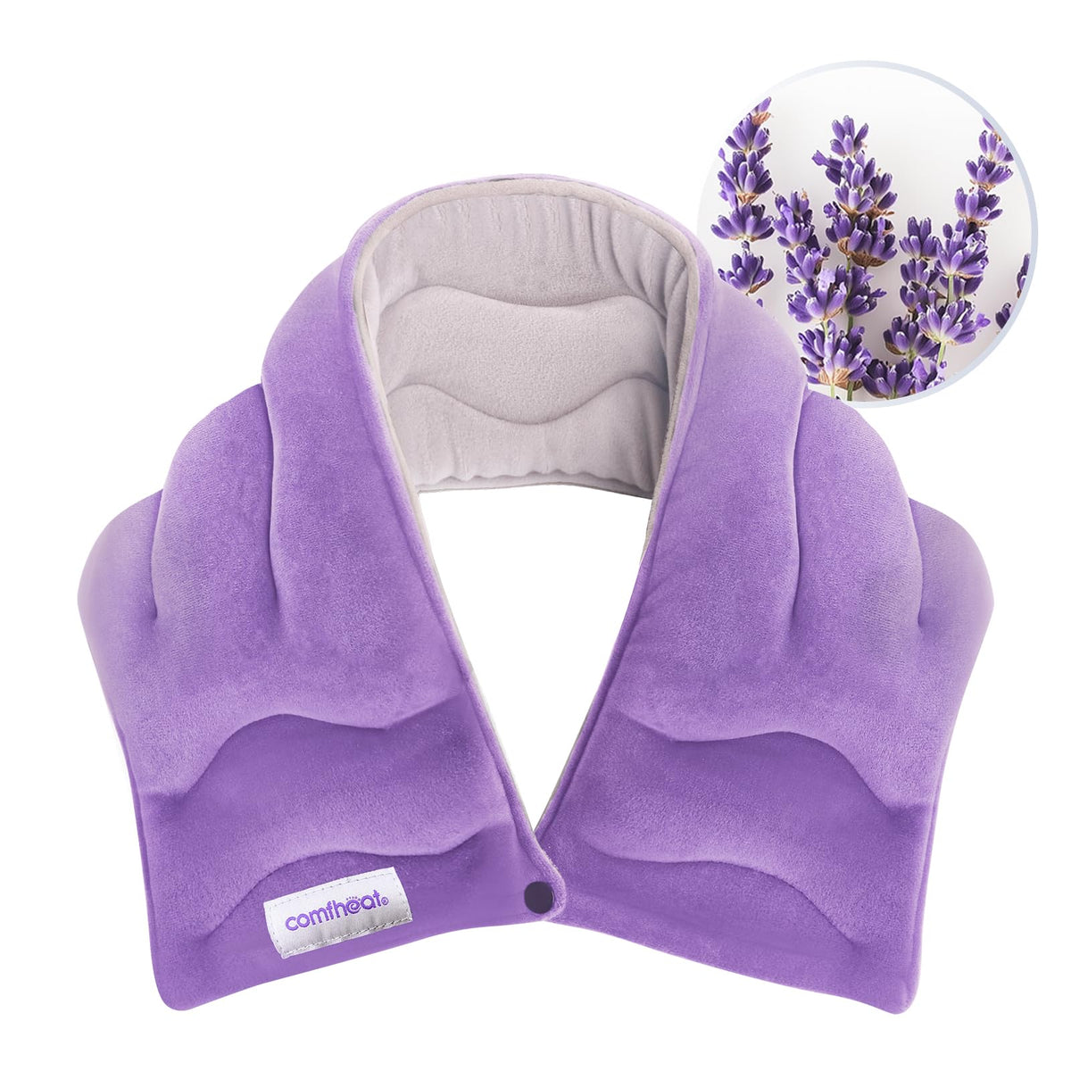 Comfheat calentador cuello con aroma a lavanda para relajación sensorial