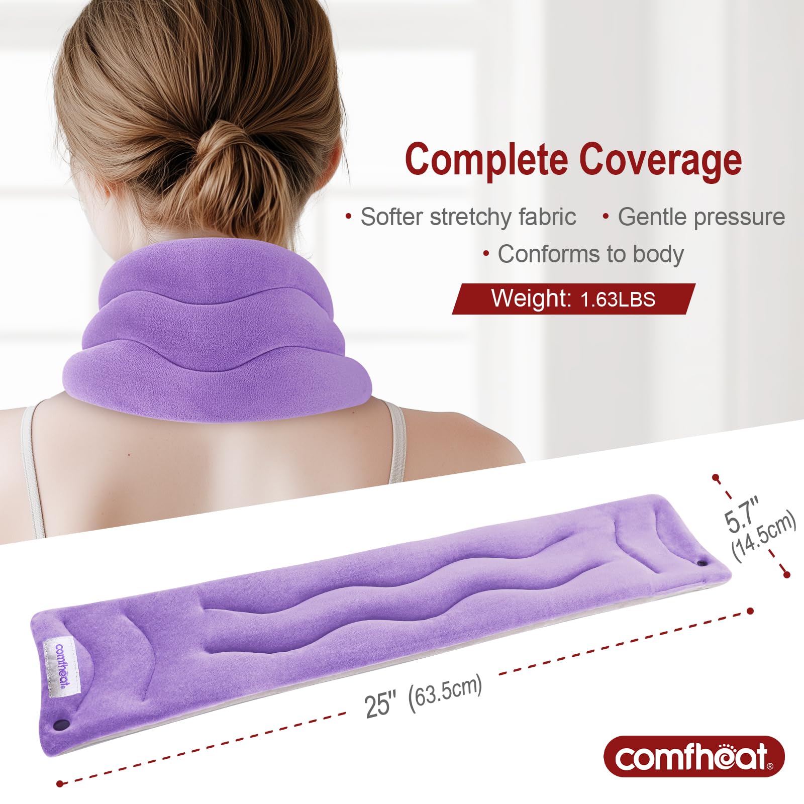 Comfheat calentador cuello diseño seccionado para calor uniforme