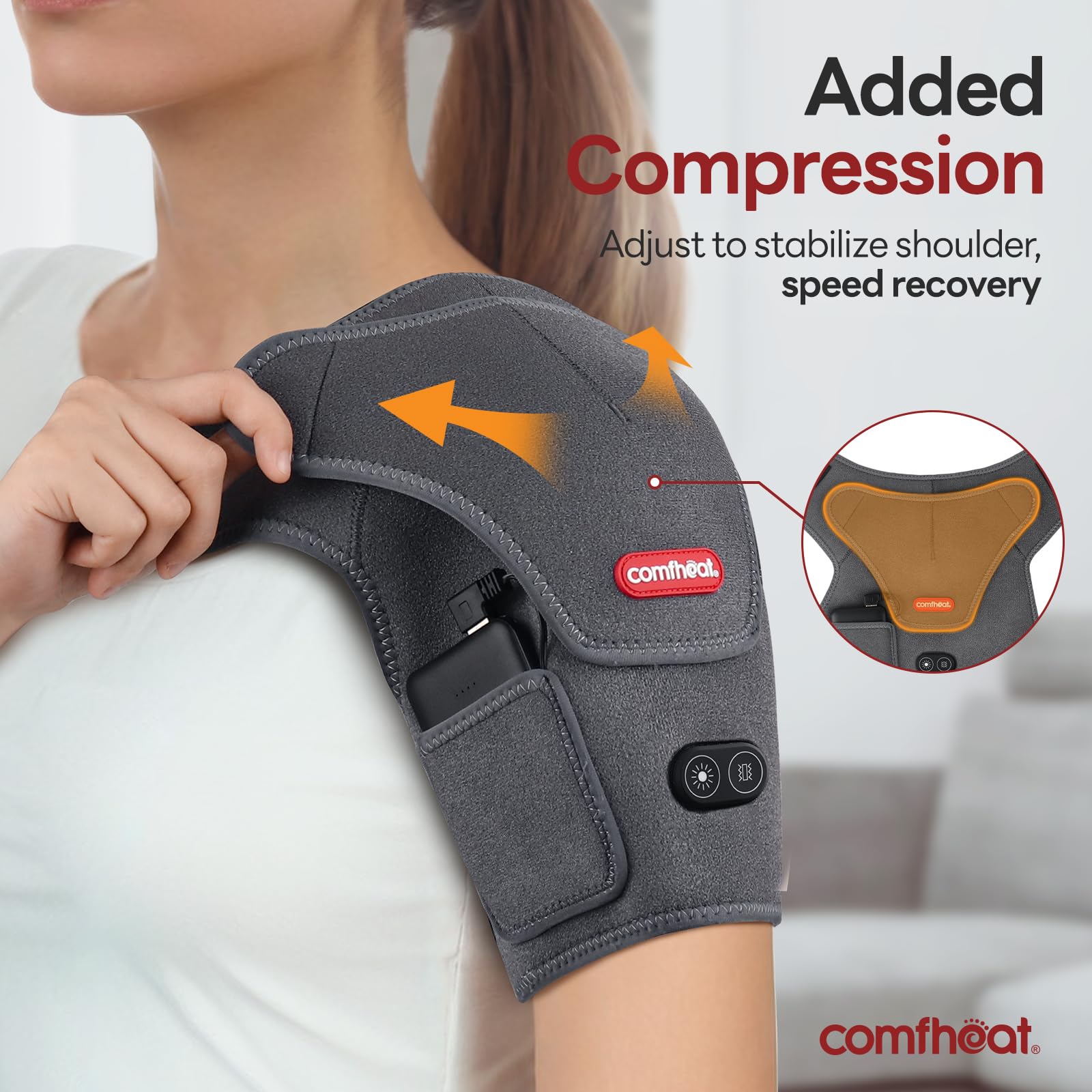 Comfheat compresion-soporte adicional para mayor estabilidad durante uso.