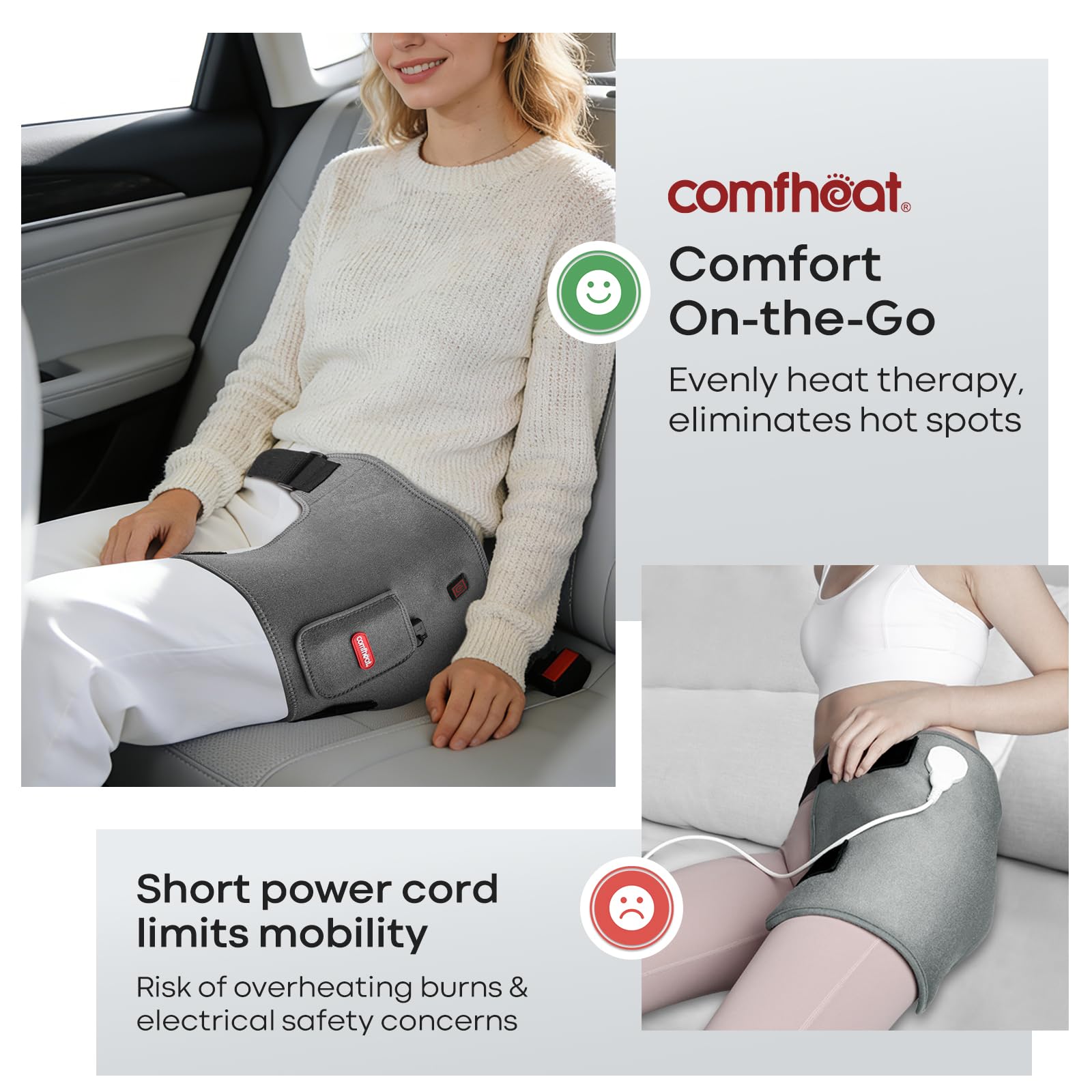 Comfheat control de calor de tres niveles para cadera