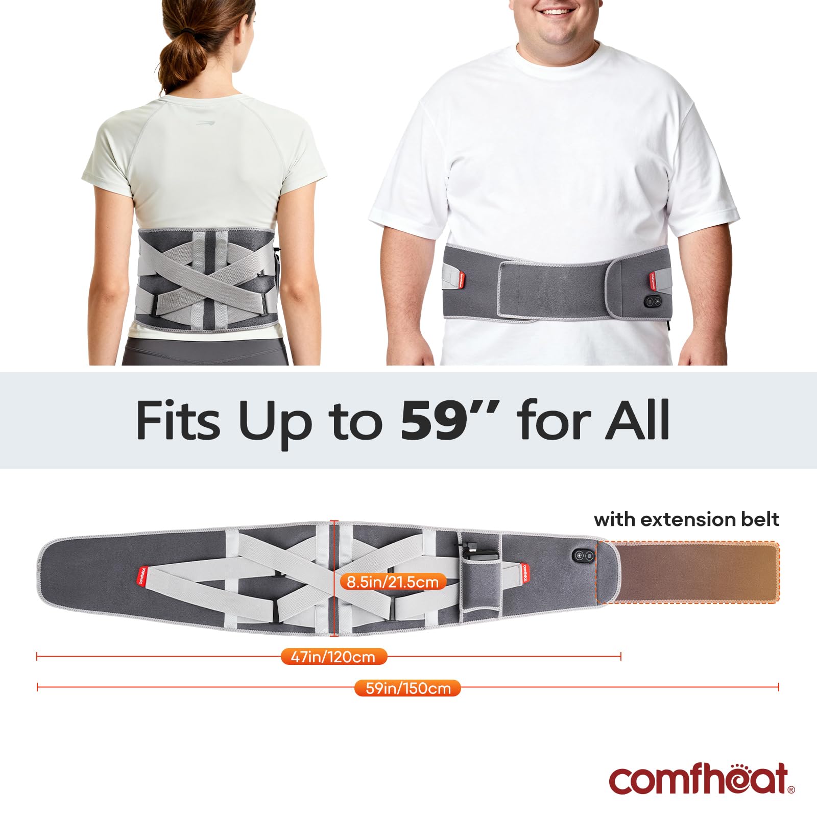 Extensor de cinturón para tallas grandes en comfheat