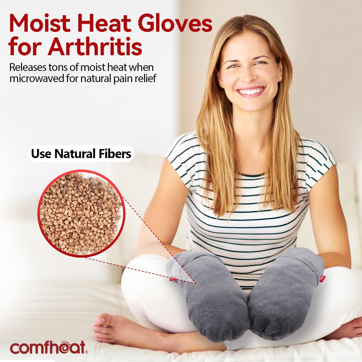 Comfheat enfoque calor húmedo para relajar dedos
