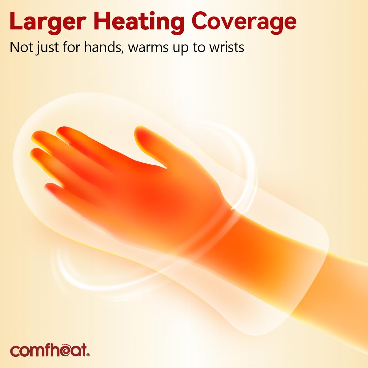 Comfheat guantes con cobertura lavable para limpieza fácil