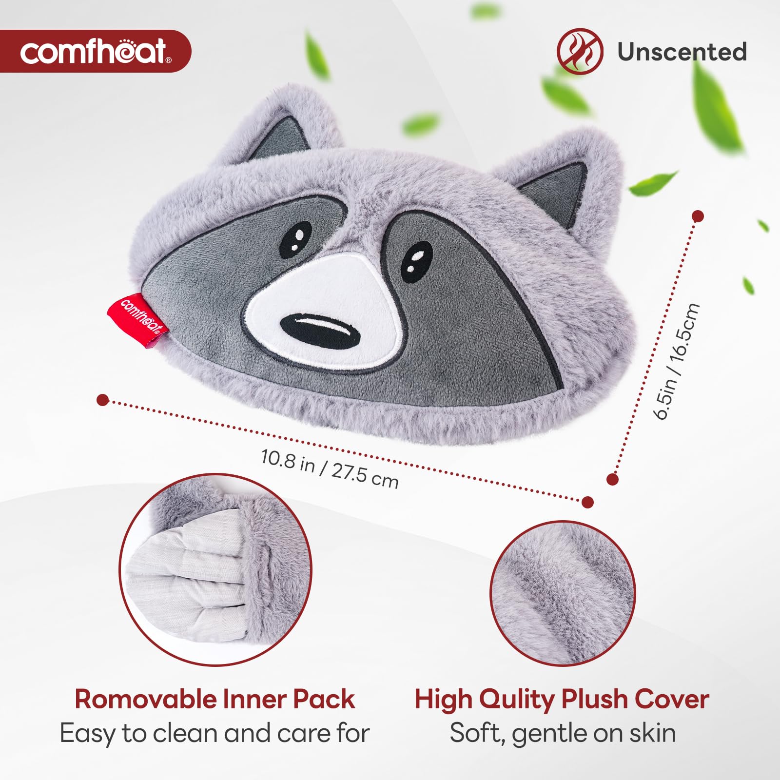 Comfheat mapache funda lavable para higiene diaria