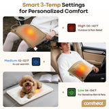 Interfaz de control de calor de Comfheat con 3 niveles ajustables.